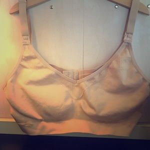 BASICS nursing bra large nude